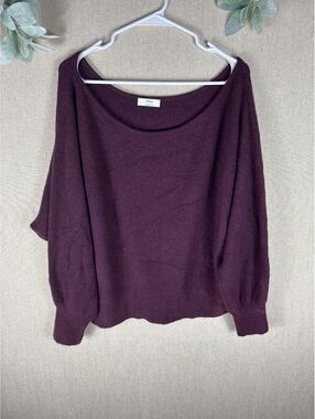 Wilfred > Artizia Purple Scoop Neck Relaxed Sweater Large